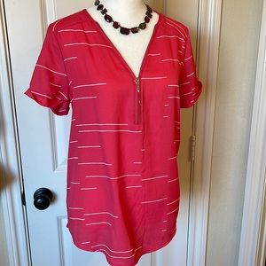 Shirtsleeves pink blouse